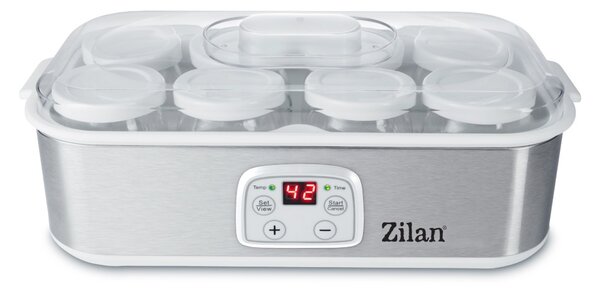 Aparat pentru facut iaurt Zilan ZLN6104 Gri, afisaj LED, timer, termostat reglabil
