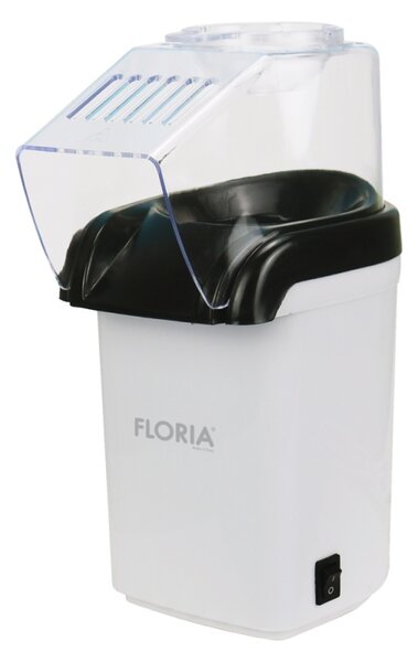 Aparat pentru facut popcorn Floria ZLN9044, BPA FREE, capacitate 60 de grame, 1200W, Alb