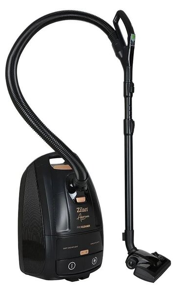 Aspirator cu sac Aurum Zilan ZLN4500, Putere 2400W, Capacitate 5L, Motor din cupru, Furtun pivotant 360 , Telecomanda, Afisaj digital