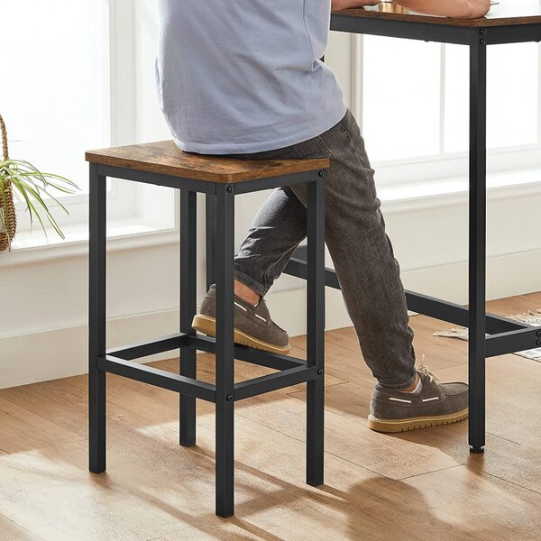 Set Masa si Scaune tip Bar Vasagle, 100x40x90cm/30x40x65cm