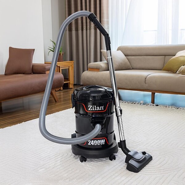 Aspirator Zilan ZLN2006, Putere 2400W, Putere aspirare 200W, Fara sac, Functie de suflare, Capacitate 21L