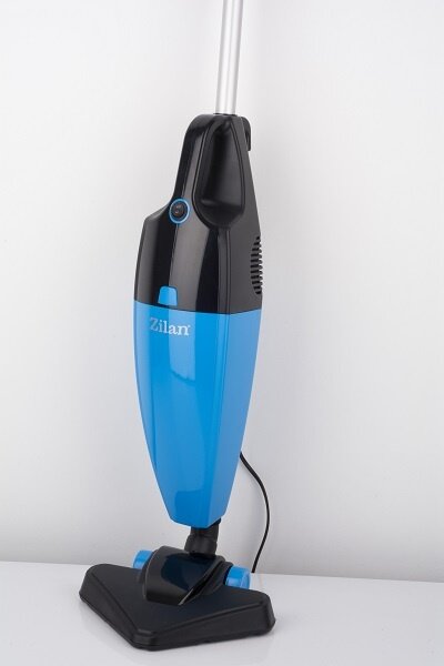 Aspirator vertical ZILAN ZLN1235, Albastru Negru Putere 800W, Fara sac, Recipient praf 2L