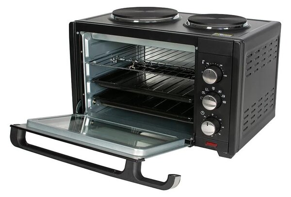 Cuptor electric Zilan ZLN0997 YUSUF, 1600 W, 28 Litri, Temperatura Reglabila, Negru
