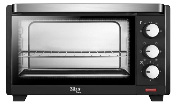 Cuptor electric Zilan ZLN0980 IDRIS, 1380 W, 19 Litri, Temperatura Reglabila, Negru