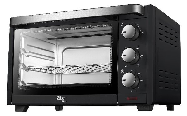 Cuptor electric Zilan ZLN0980 IDRIS, 1380 W, 19 Litri, Temperatura Reglabila, Negru