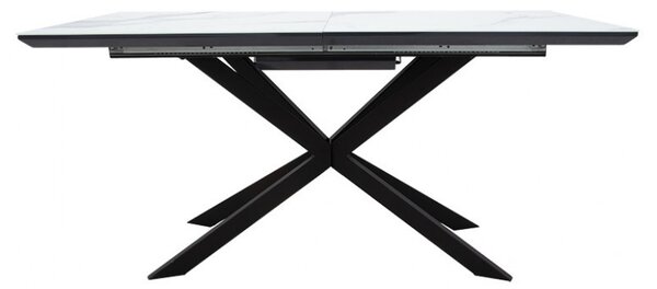 Masa Palan Extensibila Negru - Alb Gri 200x80x77 cm