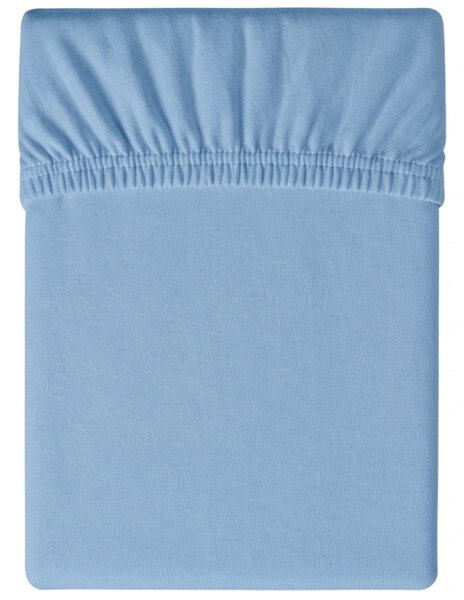 Cearsaf Jersey BASIC bleu deschis 180 x 200 cm