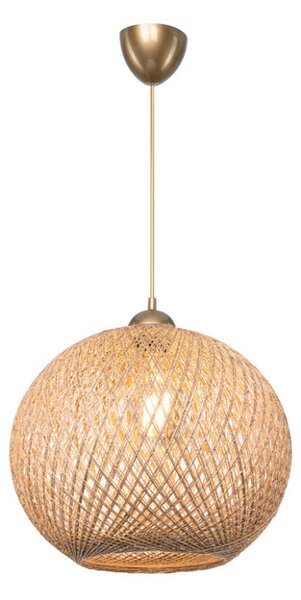 Lustra cu o singura lumina PWL-1112, E27, maro, 38x75 cm