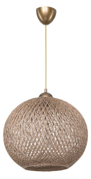 Lustra cu o singura lumina PWL-1112, E27, maro, 38x75 cm