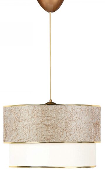 Lustra cu o singura lumina PWL-1089, E27 alb-auriu, 30x70 cm