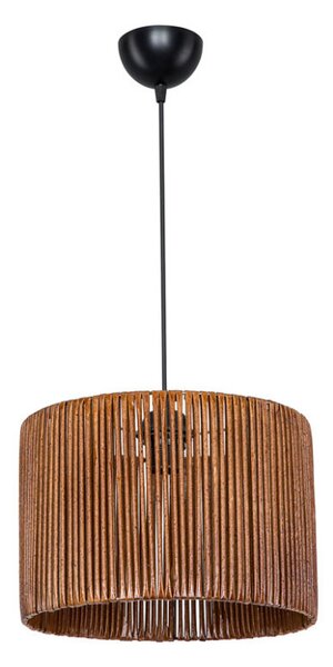 Lustra cu o singura lumina PWL-1117, E27 maro, 30x75 cm
