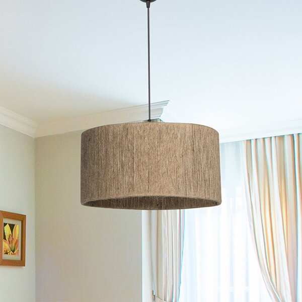 Lustra cu o singura lumina PWL-1184, E27 maro, 40x75 cm