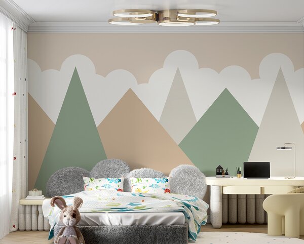 Fototapet Gama de munte cu nori, Fototapet copii, Fototapet populare, u95912 - Tapeko.ro