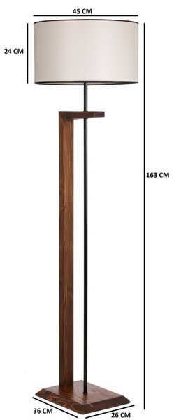 Lampadar Menekse Nuc Crem