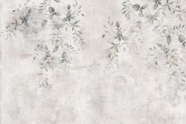 Fototapet Motive florale delicate pe un fundal deschis, Fototapet flori, Fototapet populare, u96140 - Tapeko.ro