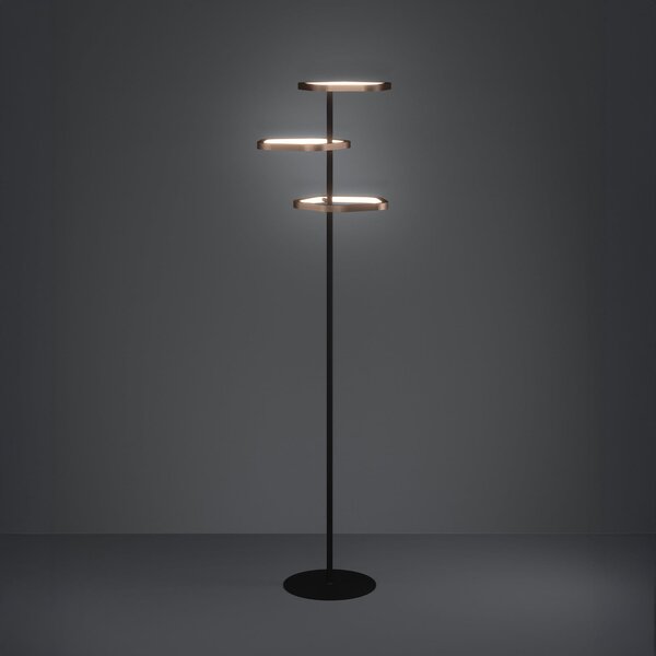 Stars of Light Lampadar LED Estrella, bronz/negru, 160 cm, reglabil, Bronz / Alamă Veche, Camera de zi / sufragerie, Metal, Modern