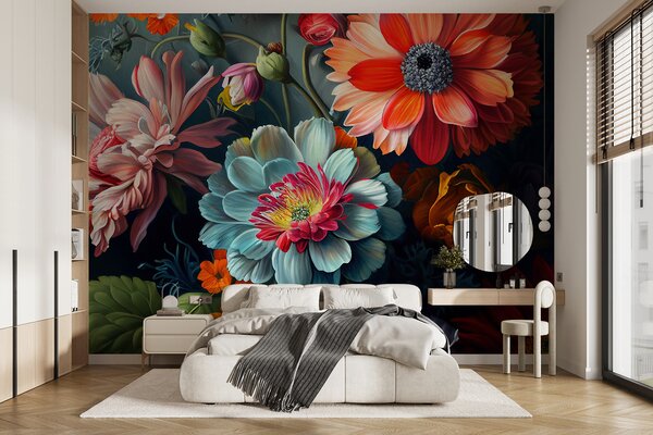Tapet Splash floral, Fototapet 3D, Fototapet 3D Flori, u96631 : Uwalls.ro