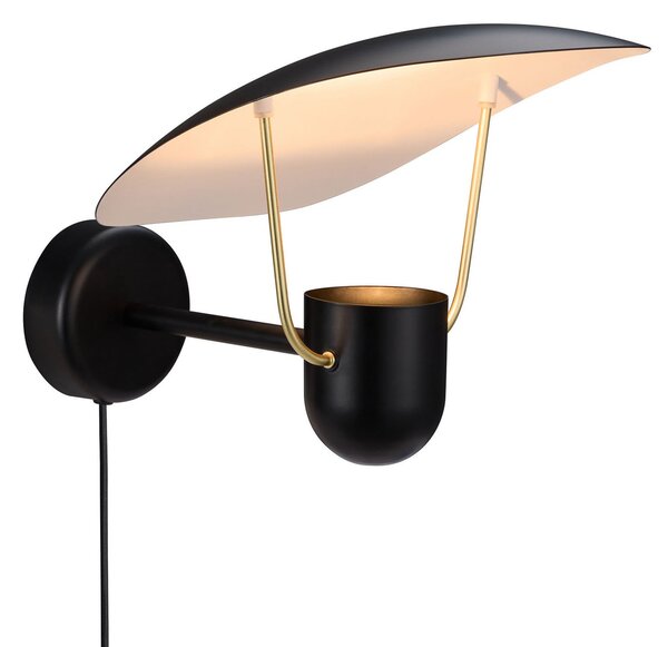 Lampă de perete DFTP by Nordlux, Fabiola, Negru, Zona coridorului, Metal, Design