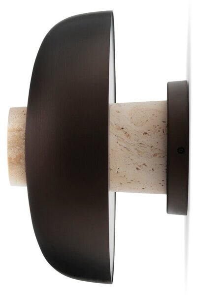 Lampă de perete Audo Copenhagen, Reverse, reglabil, Bronz / Alamă Veche, Camera de zi, Aluminiu, Design