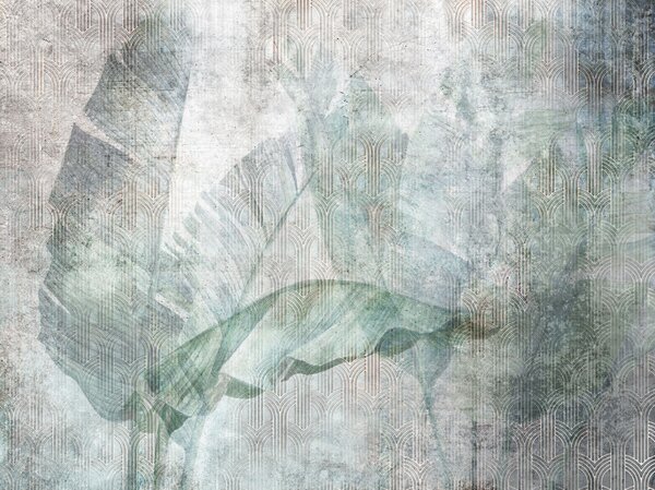 Fototapet Design abstract inspirat din natură, cu straturi, Fototapet frunze, Fototapet populare, u96927 - Tapeko.ro