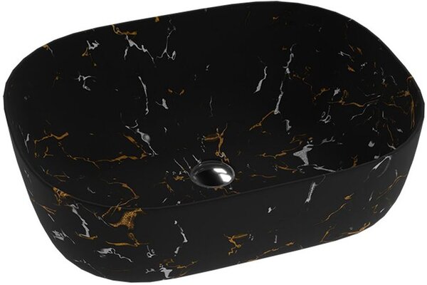 LaVita Fuego lavoar 50x38.5 cm dreptunghiular de blat negru mat 5900378326359