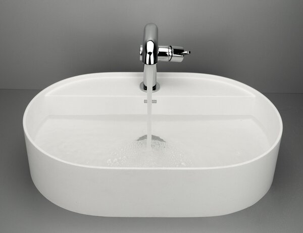 Deante Silia lavoar 55x35 cm ovale de blat alb mat CQS_AU6B