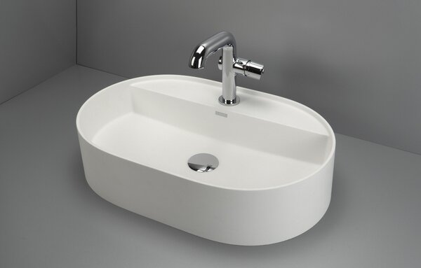 Deante Silia lavoar 55x35 cm ovale de blat alb mat CQS_AU6B