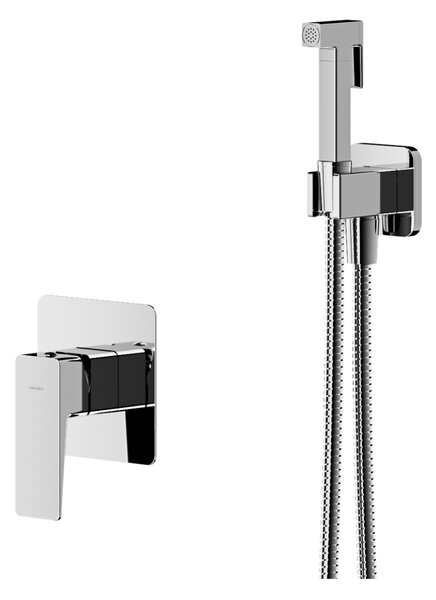 Omnires Parma baterie bideu cu set de duș ascuns crom SYSPMBI1CR