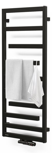 Oltens Flamma calorifer de baie decorativ 121x50 cm negru mat 55015300