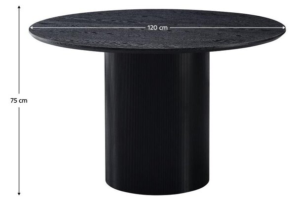 Masă de sufragerie Mohar 2 (negru)(pentru 4 persoane). 1096923