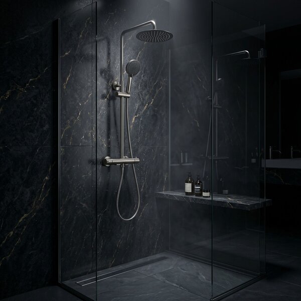 Coloana de dus cu termostat Drop Titan