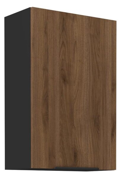 Dulap superior de bucătărie Monzesa 60 G 90 1F (nuc okapi + negru) . 1096952