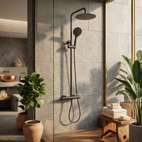 Coloana de dus cu termostat Drop Titan