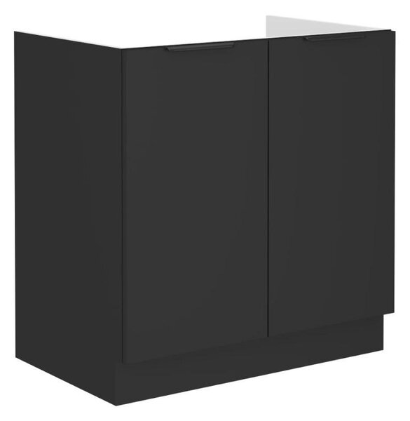 Dulap inferior chiuvetă Sobera 80 ZL 2F BB (negru) . 1096979