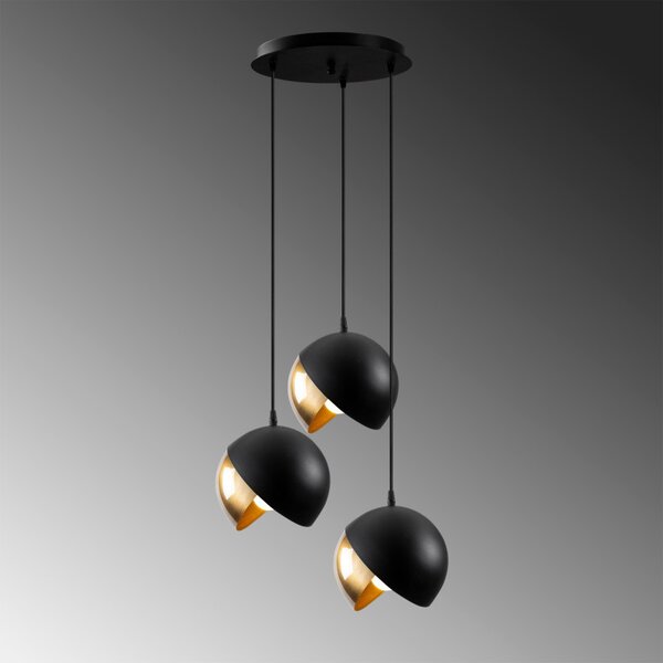 Lustra Berceste - 252-S2 Negru/Auriu