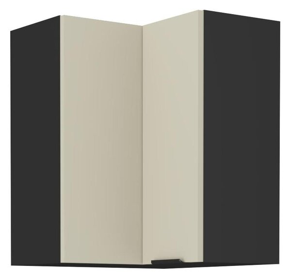 Dulap superior de bucătărie de colț Arikona 60x60 GN 72 2F (cașmir + negru) . 1097051