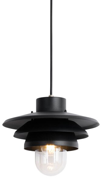 Lampă suspendată de exterior de design neagră IP44 - Morty