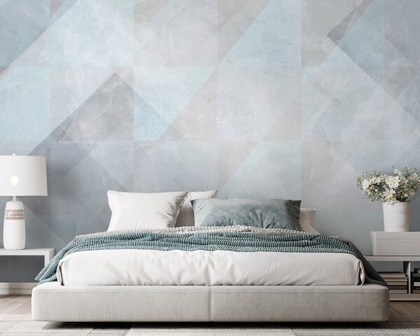 Fototapet Fundal alb și gri, Fototapet geometric 3D, Fototapet populare, u97267 - Tapeko.ro