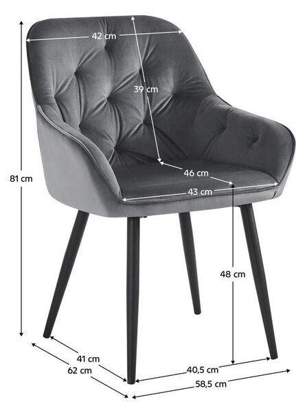 Fotoliu design Vorena (Gri) . 1097095