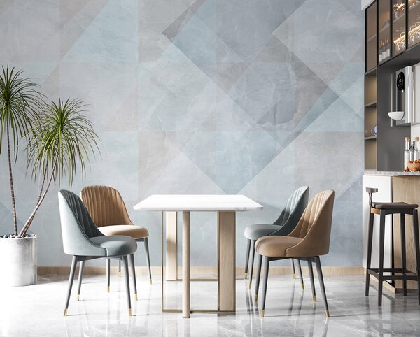 Fototapet Fundal alb și gri, Fototapet geometric 3D, Fototapet populare, u97267 - Tapeko.ro