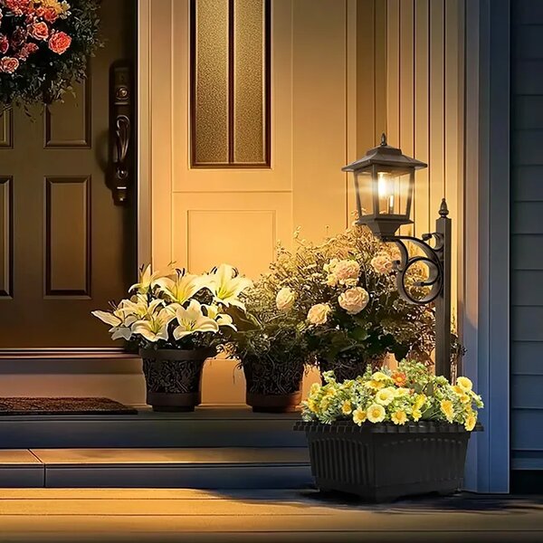 Bloomlamp™ Ghiveci De Flori Cu Felinar Solar