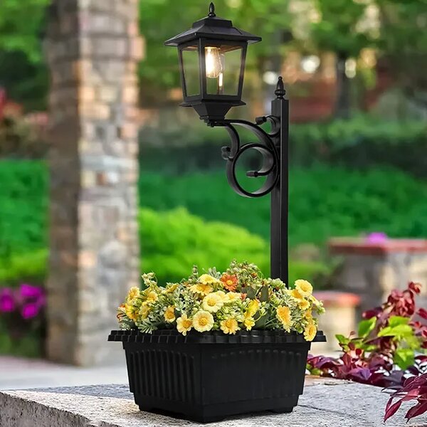 Bloomlamp™ Ghiveci De Flori Cu Felinar Solar