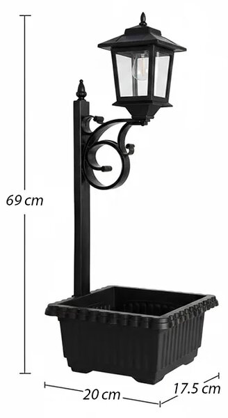 Bloomlamp™ Ghiveci De Flori Cu Felinar Solar