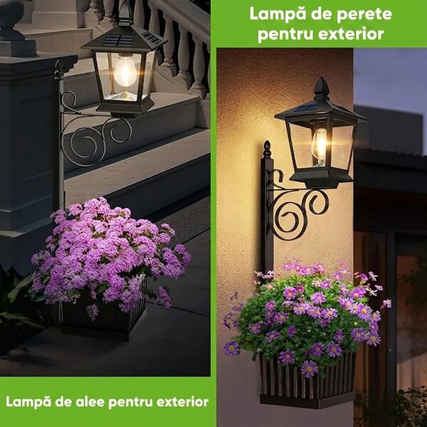 Bloomlamp™ Ghiveci De Flori Cu Felinar Solar