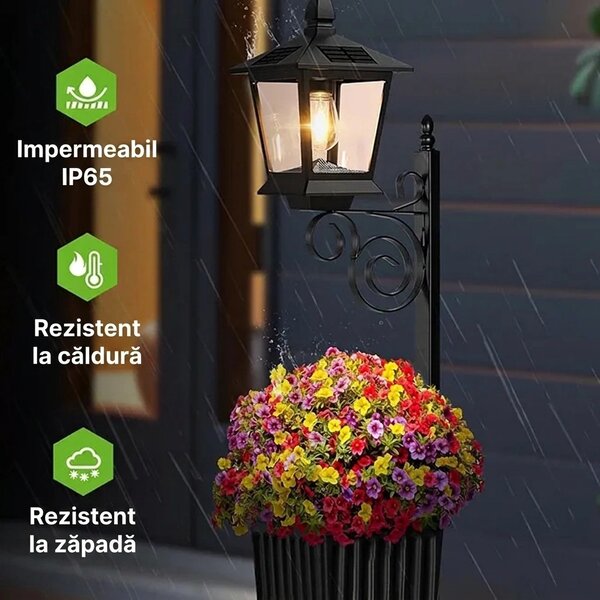 Bloomlamp™ Ghiveci De Flori Cu Felinar Solar