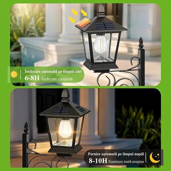 Bloomlamp™ Ghiveci De Flori Cu Felinar Solar