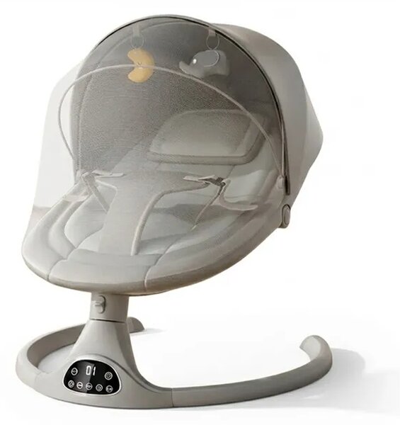 Balansoar Electric Cu Telecomandă Pentru Bebeluși Rockybaby™, Gri