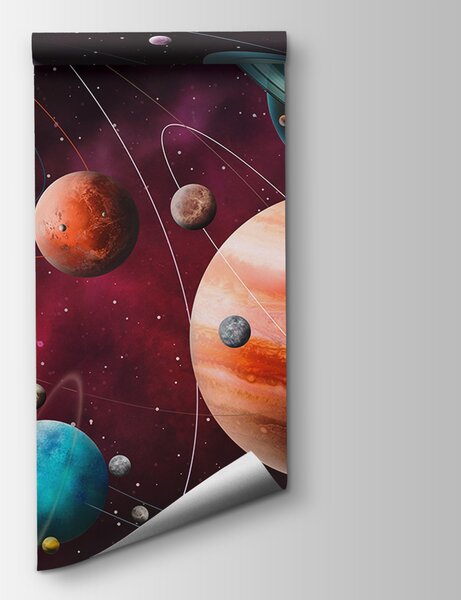 Fototapet Planete și stele în spațiu, Fototapet natură, Fototapet populare, u97423 - Tapeko.ro