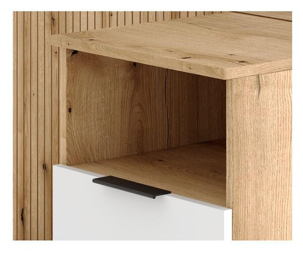 Mobilier hol Nadrano (stejar evoke + alb) . 1097141