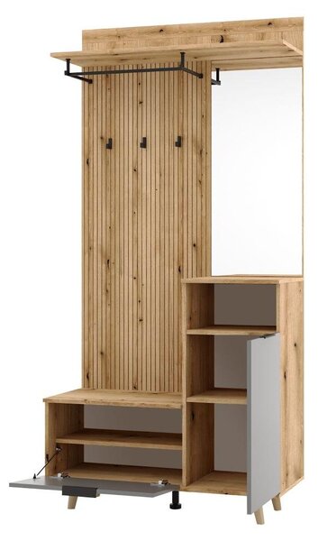 Mobilier hol Nadrano (stejar evoke + grafit) . 1097142